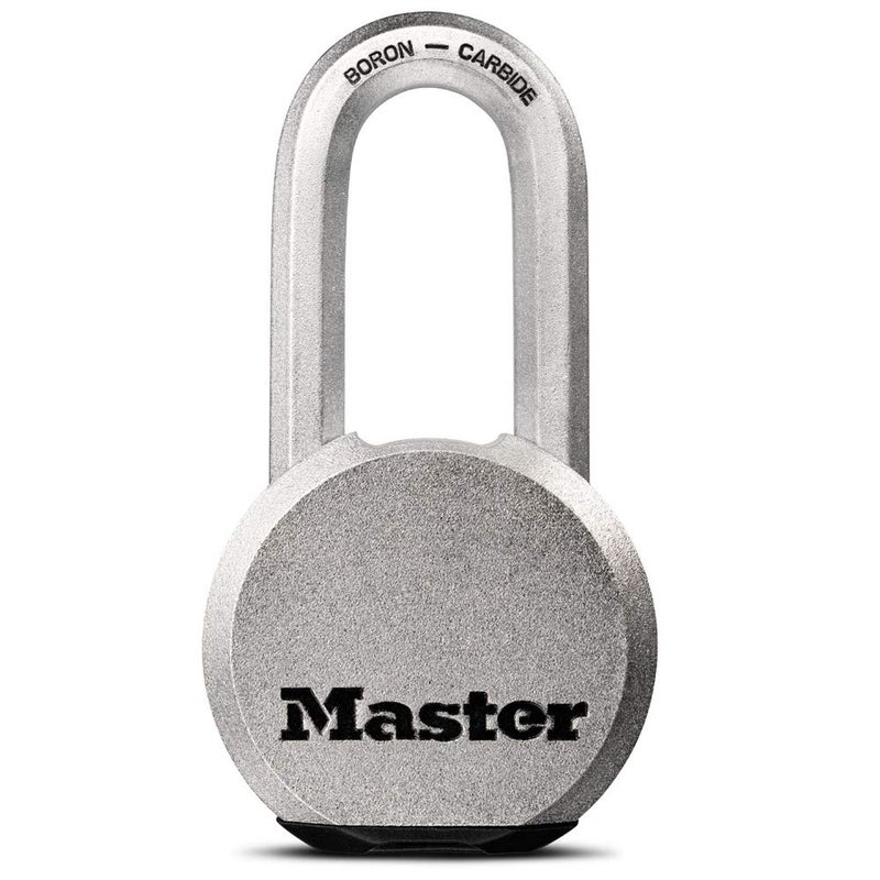 Master Lock Magnum Heavy Duty Solid Steel Silver Padlock with Key, Cut Resistant Gate Locks for Outdoor Fence or Shed, 14/32 x 2 x 15/16 Inches, M930XKADLH - Image 1